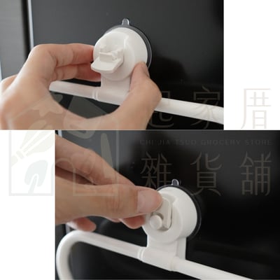 日本PONYKASEI－壓扣吸盤式毛巾掛架6