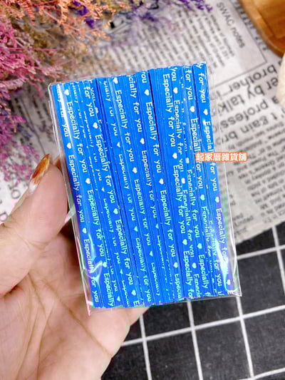 棒棒糖包裝袋（6.5x9cm）＋英文字母封口扎絲9