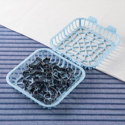 日本KAI貝印－10入不鏽鋼萬用壓模（附可機洗收納盒）18