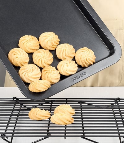 學廚Chefmade－13吋不沾黑色碳鋼烤盤（淺盤）3