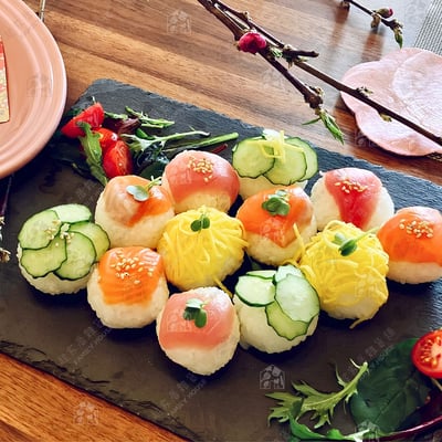 日本貝印KAI－三連圓球飯糰模型9