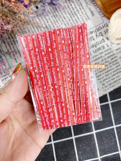 棒棒糖包裝袋（6.5x9cm）＋英文字母封口扎絲8