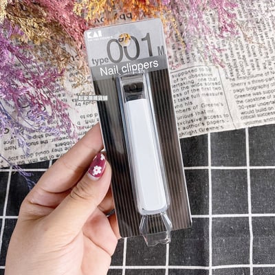 日本貝印KAI－type001 白色指甲刀（S彎口／M彎口／L平口）6