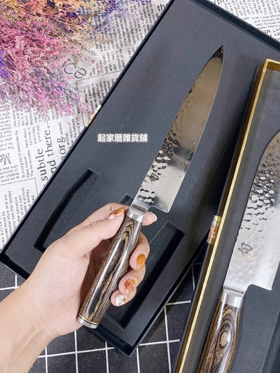 日本貝印 旬 Shun－槌目龍紋三德刀禮盒組（3支組）4