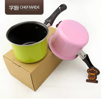 學廚Chefmade－迷你不沾牛奶鍋（粉／綠）1