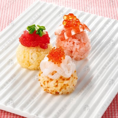 日本貝印KAI－三連圓球飯糰模型8