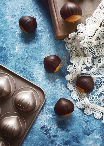 學廚Chefmade－香檳金12連粟子蛋糕模2