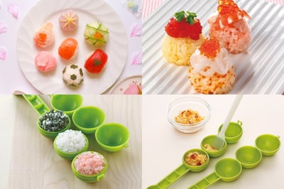 日本貝印KAI－三連圓球飯糰模型4