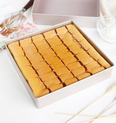 學廚Chefmade－香檳金11吋正方形加高蛋糕模3