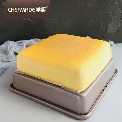 學廚Chefmade－香檳金不沾四方烤盤（9吋）2