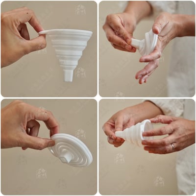 日本駿河株式會社－矽膠折疊漏斗9