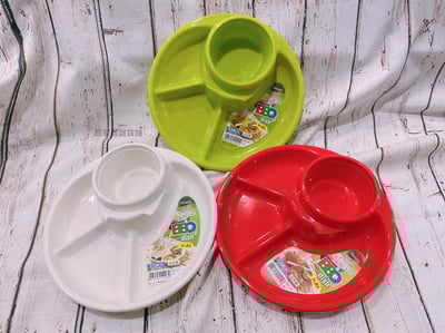 日本inomata－野餐派對分隔盤（圓形／方形）4