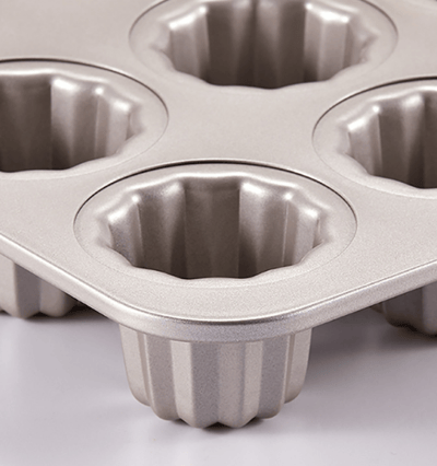 學廚Chefmade－香檳金不沾可麗露模（6連／12連）11