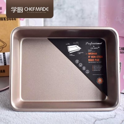 學廚Chefmade－香檳金9吋深長方烤盤4