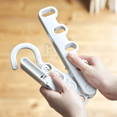 日本 AISEN－可折疊5連掛鉤曬衣架2