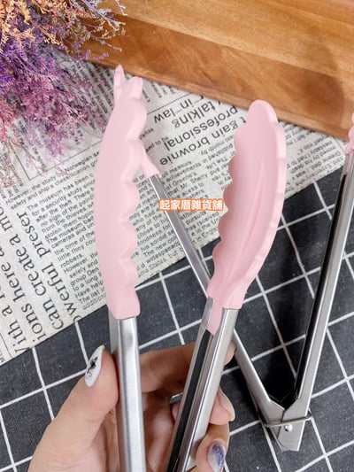 日本貝印KAI－矽膠萬能夾（粉）4