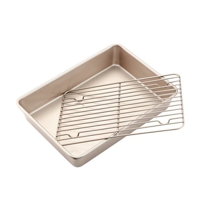 學廚Chefmade－13吋不沾烤盤＋散熱架（淺型／深型）12