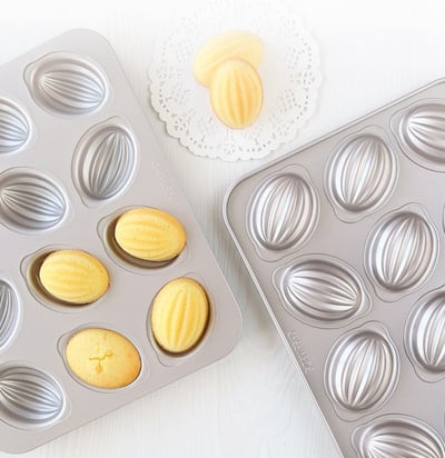 學廚Chefmade－香檳金12連橄欖球蛋糕模2