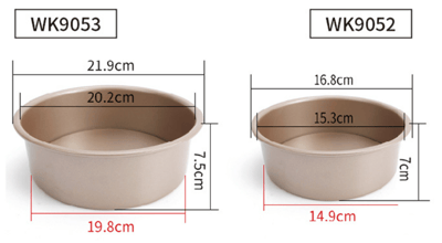 學廚Chefmade－香檳金活底圓形蛋糕模（6吋／8吋）9