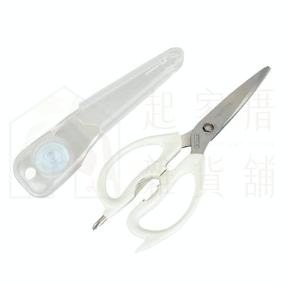 日本貝印KAI－多功能廚房剪刀附磁吸收納套2