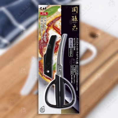 日本貝印KAI－可拆式曲線廚房剪刀附蓋11