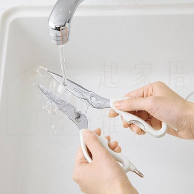 日本貝印KAI－多功能廚房剪刀附磁吸收納套3