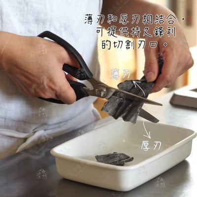 日本貝印KAI－SELECT100 可拆洗鋸齒廚房剪刀2