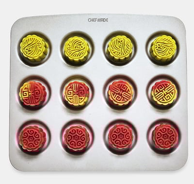 學廚Chefmade－香檳金12連烏比派／曲奇餅乾模3
