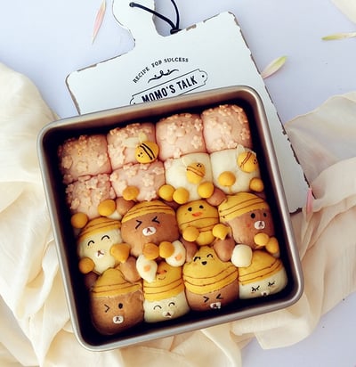 學廚Chefmade－香檳金不沾活底正方形蛋糕模（8吋）1