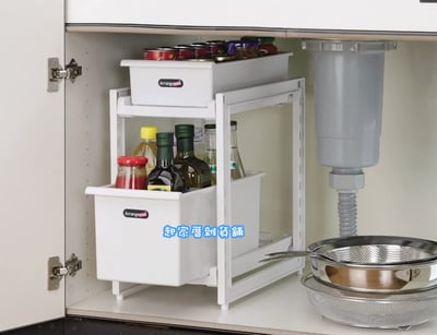 日本Pearl－雙層抽屜式置物架4