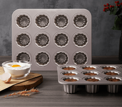 學廚Chefmade－香檳金不沾可麗露模（6連／12連）7