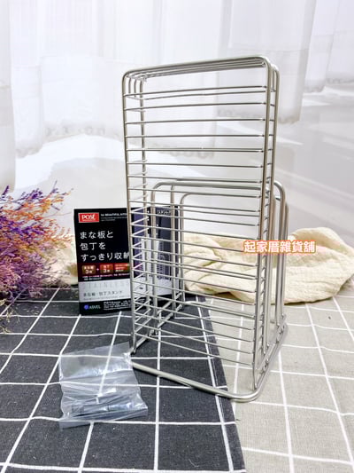 日本asvel－304不鏽鋼砧板刀具架（6格）9