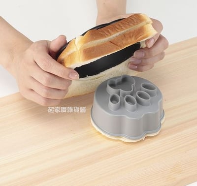 日本貝印KAI－貓咪掌印造型吐司壓模4