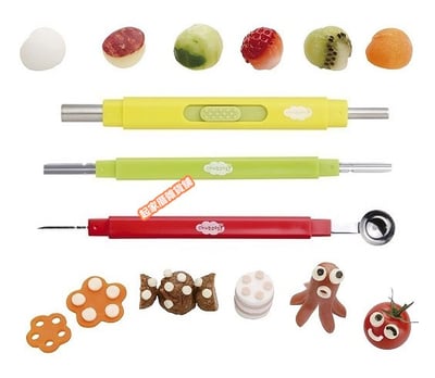 日本貝印KAI－食物裝飾雕刻刀（3支組）2