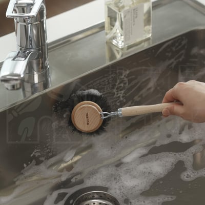 日本MARNA－不沾鍋專用馬毛鍋刷2