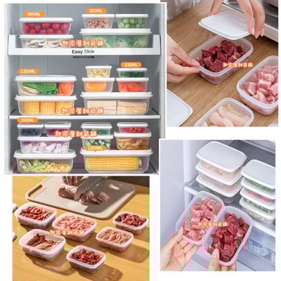 日本sanada－白蓋透明保鮮盒6