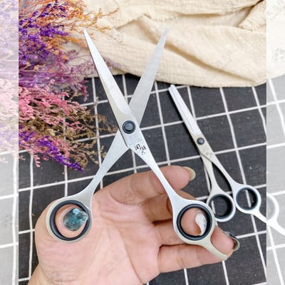 日本貝印KAI－關孫六一體成形不鏽鋼理髮剪／打薄剪4