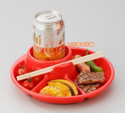 日本inomata－野餐派對分隔盤（圓形／方形）10