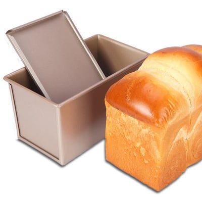 學廚Chefmade－香檳金滑蓋不沾吐司模（450g）5