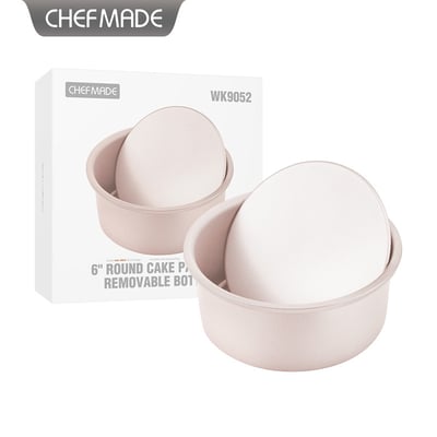 學廚Chefmade－香檳金活底圓形蛋糕模（6吋／8吋）8