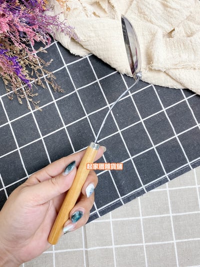 日本貝印KAI－木柄小漏杓4