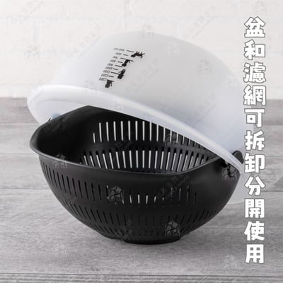 日本貝印KAI－貓咪可180度旋轉瀝水籃6