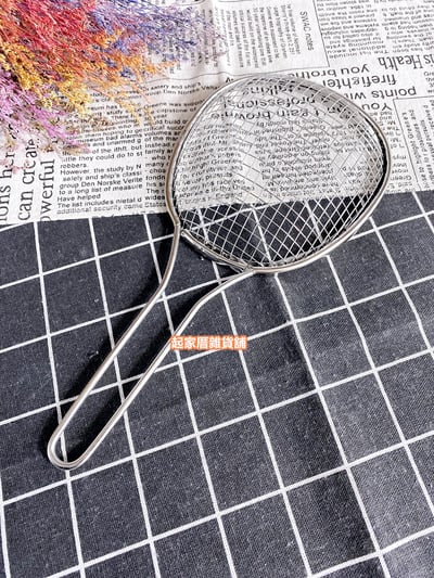 日本下村企販 燕三条－18-8不鏽鋼 淺型寬格撈網5