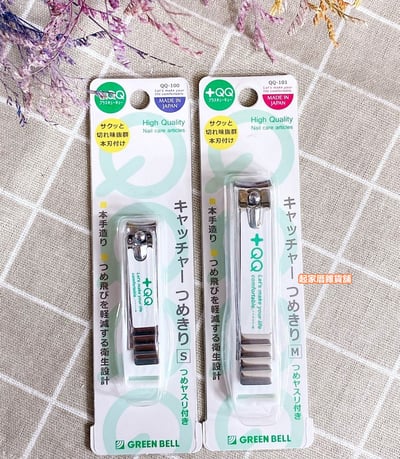 日本 GREEN BELL－+QQ指甲剪（彎口）12