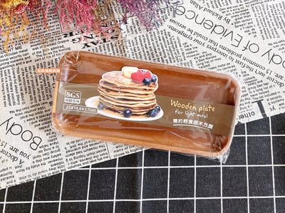 晶瓚－簡約輕食原木長方形木盤（大／中／小）10