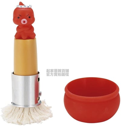 日本貝印KAI－章魚塗油刷附底座2