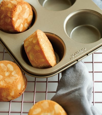 學廚Chefmade－香檳金6連馬芬蛋糕模3