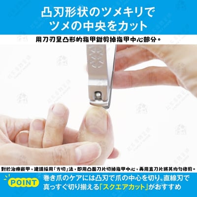 日本貝印KAI－嵌甲凸刃腳指甲剪4