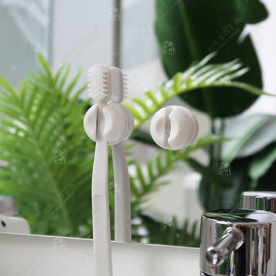 日本MARNA－吸盤牙刷架（一組2入）7