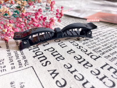 日本LUCKY－超美蝴蝶結雙口髮夾6